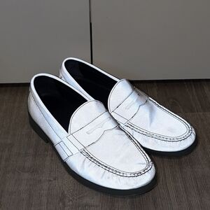 Cole Haan Air Monroe Silver 3M Reflective Penny Loafers C11173 Size 9.5 M RARE